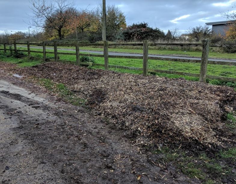 Manure covered