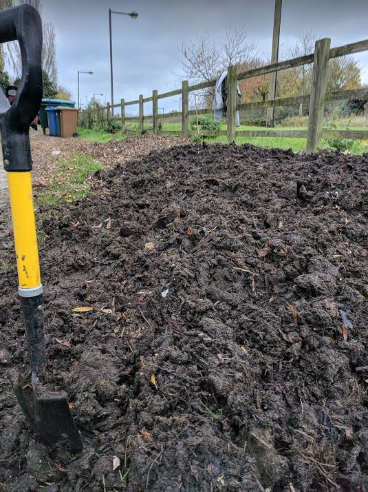 Compost-rich manure