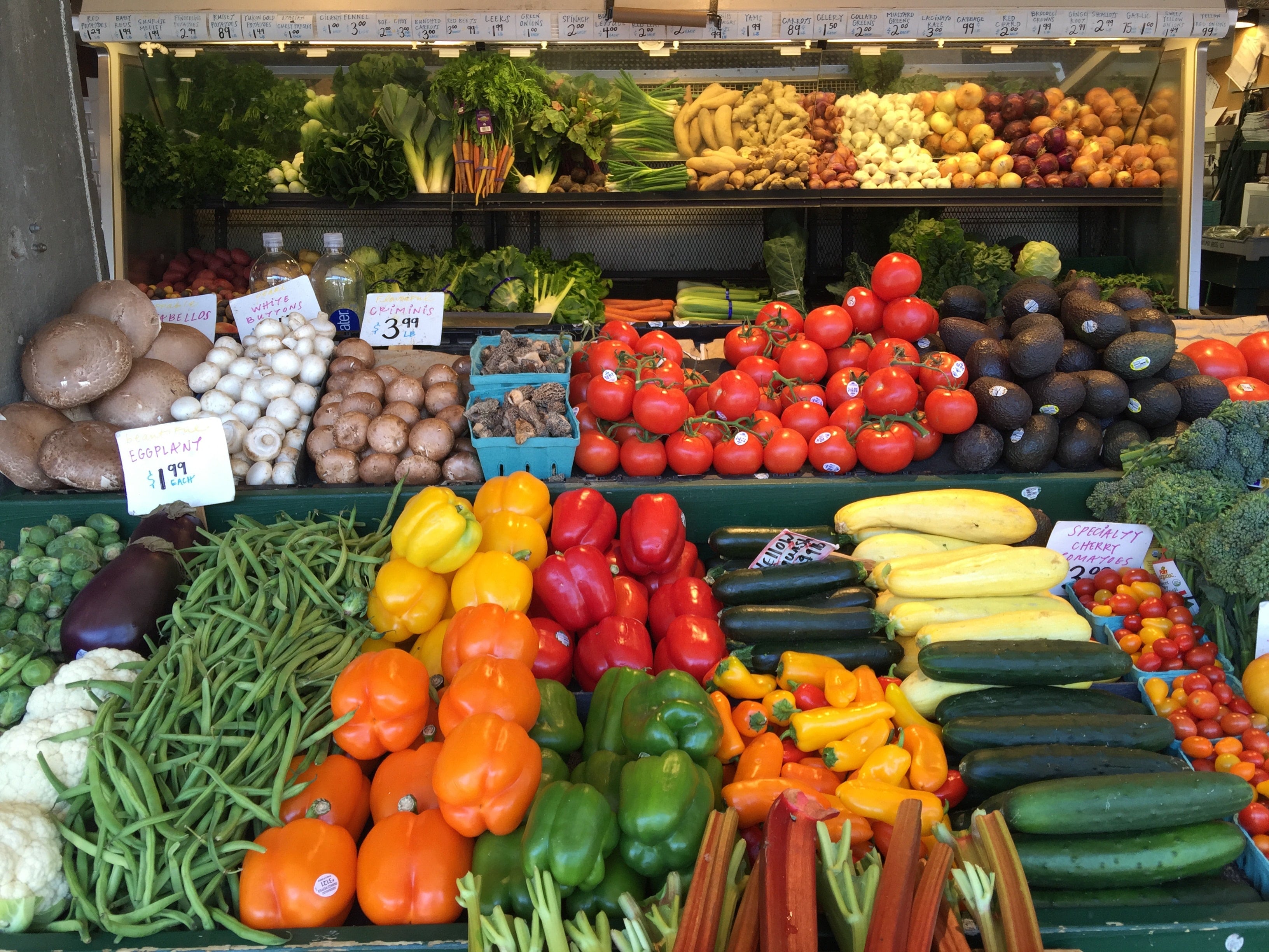 Farmers market fresh produce