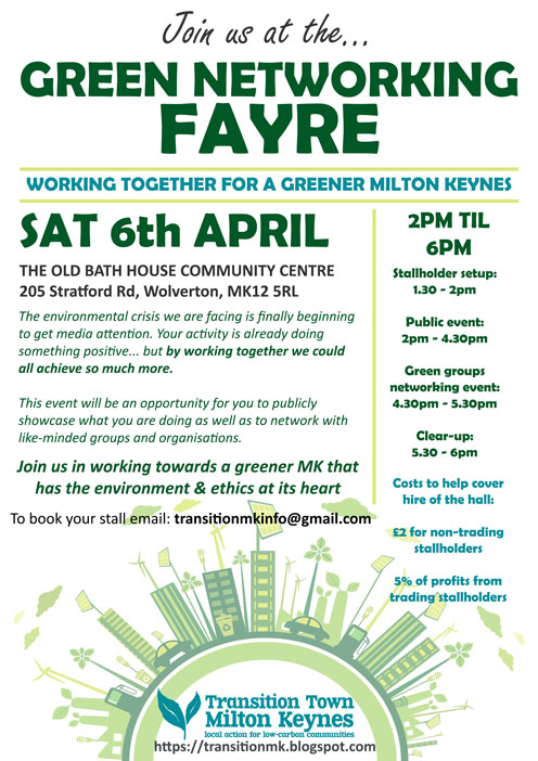 Milton Keynes Green Networking Fayre, 6 April 2019
