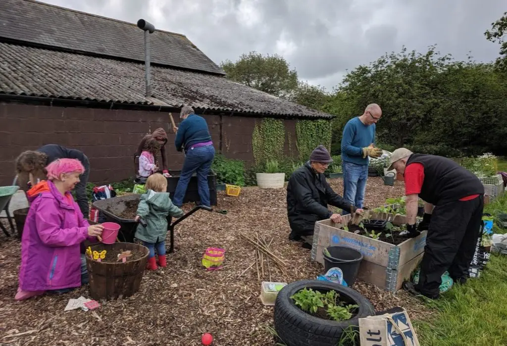 PLANTING UP our permaculture community garden in MK