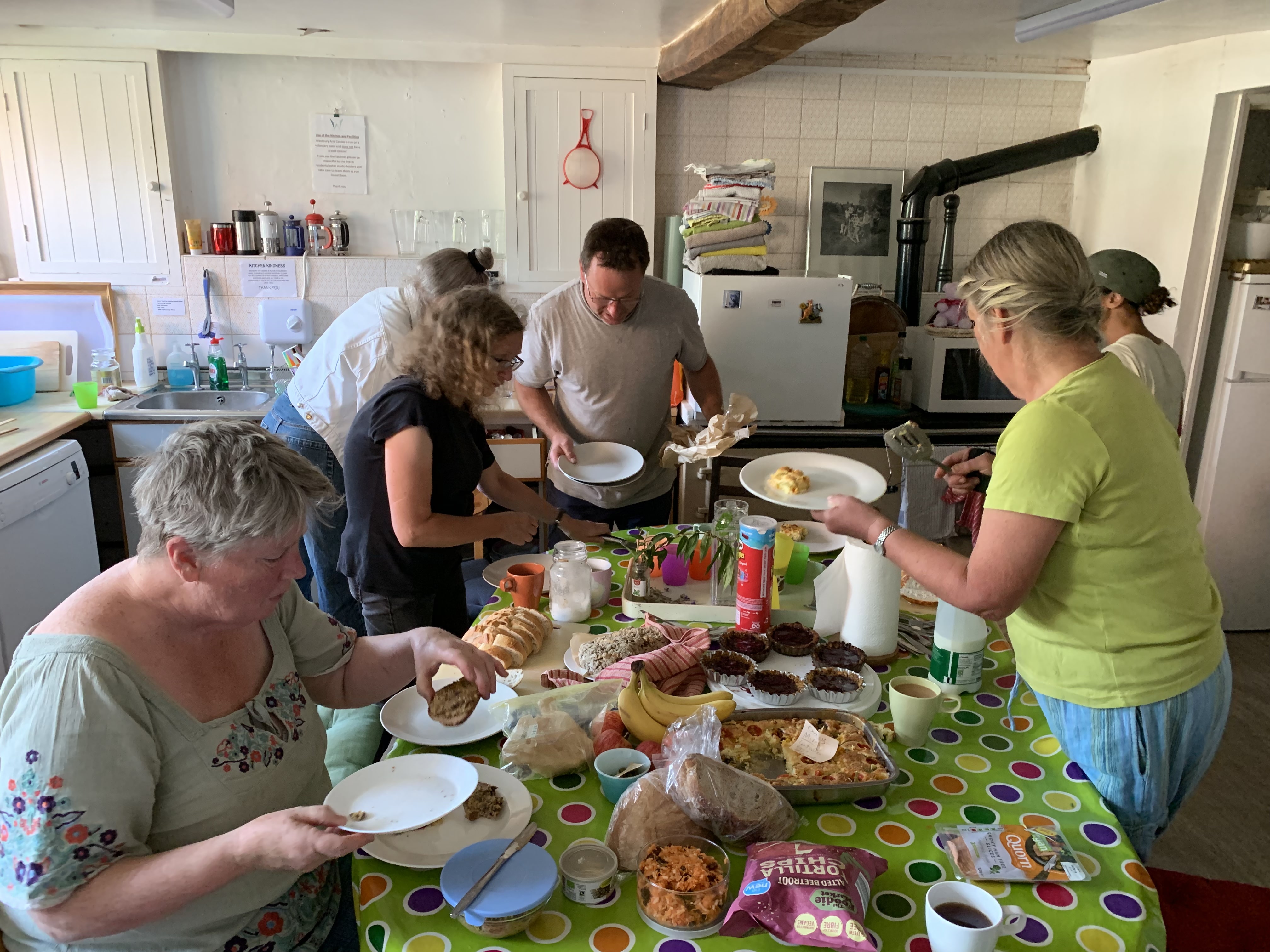 A bountiful bring & share lunch