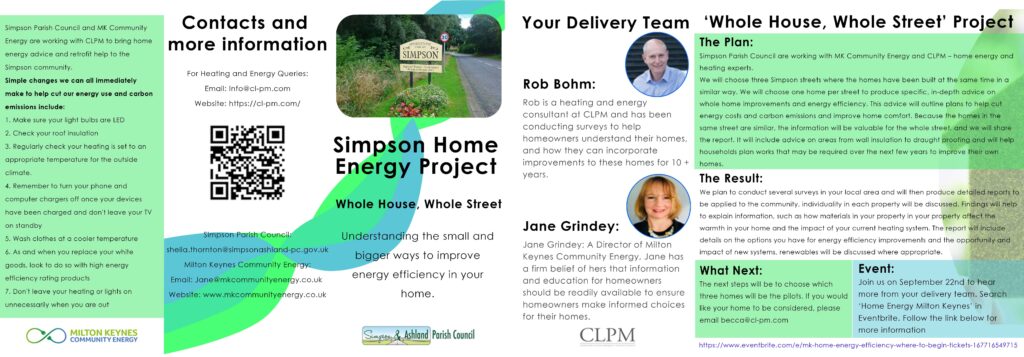 Simpson Home Energy Project leaflet