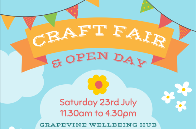 Grapevine Wellbeing Hub craft fair and open day 2022