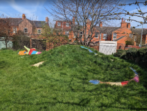The iconic Dragon mound children's play area