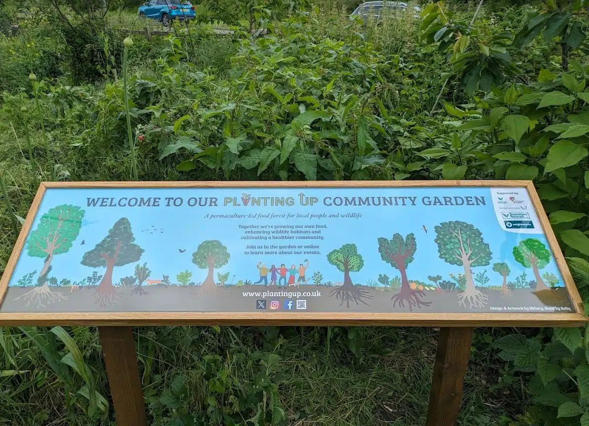 Our new community garden sign