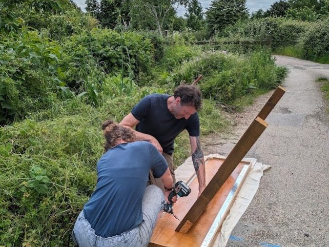 Securing the second leg